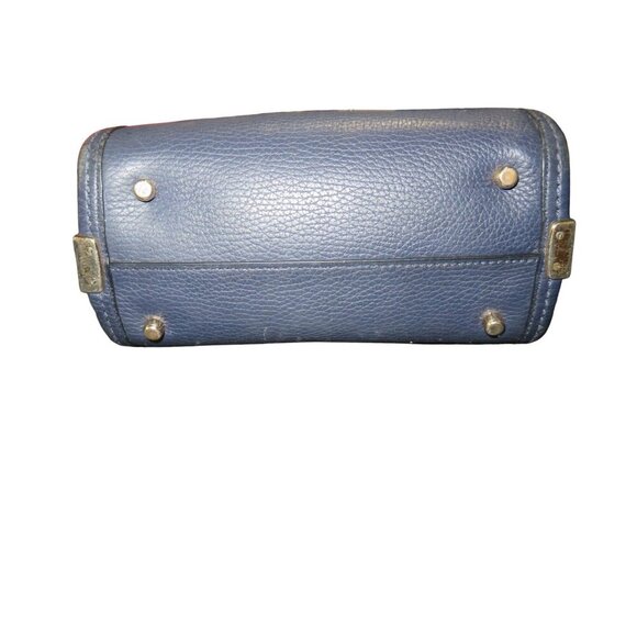 Coach Swagger 20 Navy Pebble Leather Satchel Crossbody Handbag Satchel 6.5 X 8 - Picture 5 of 14